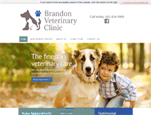Tablet Screenshot of brandonvetclinic.com
